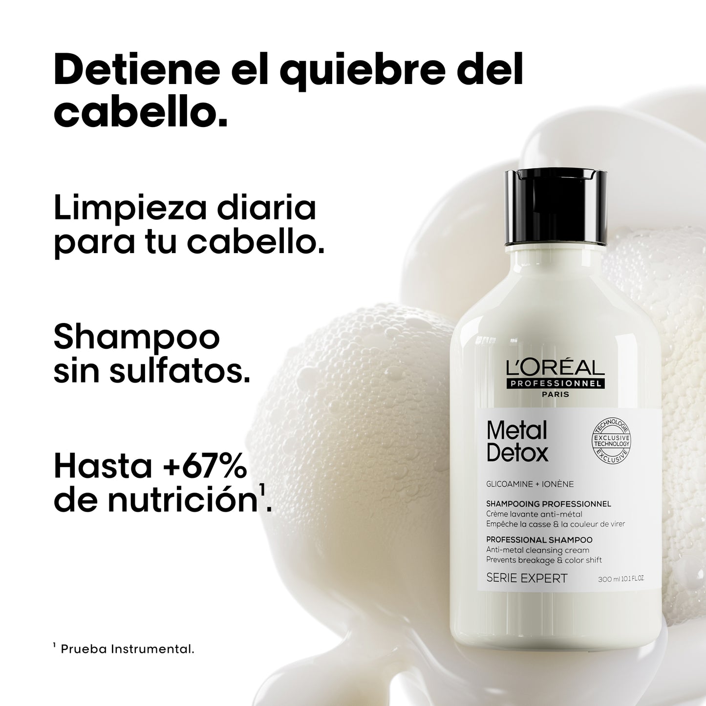 Shampoo Crema Limpiadora Anti-metal Metal Detox – 300 ml
