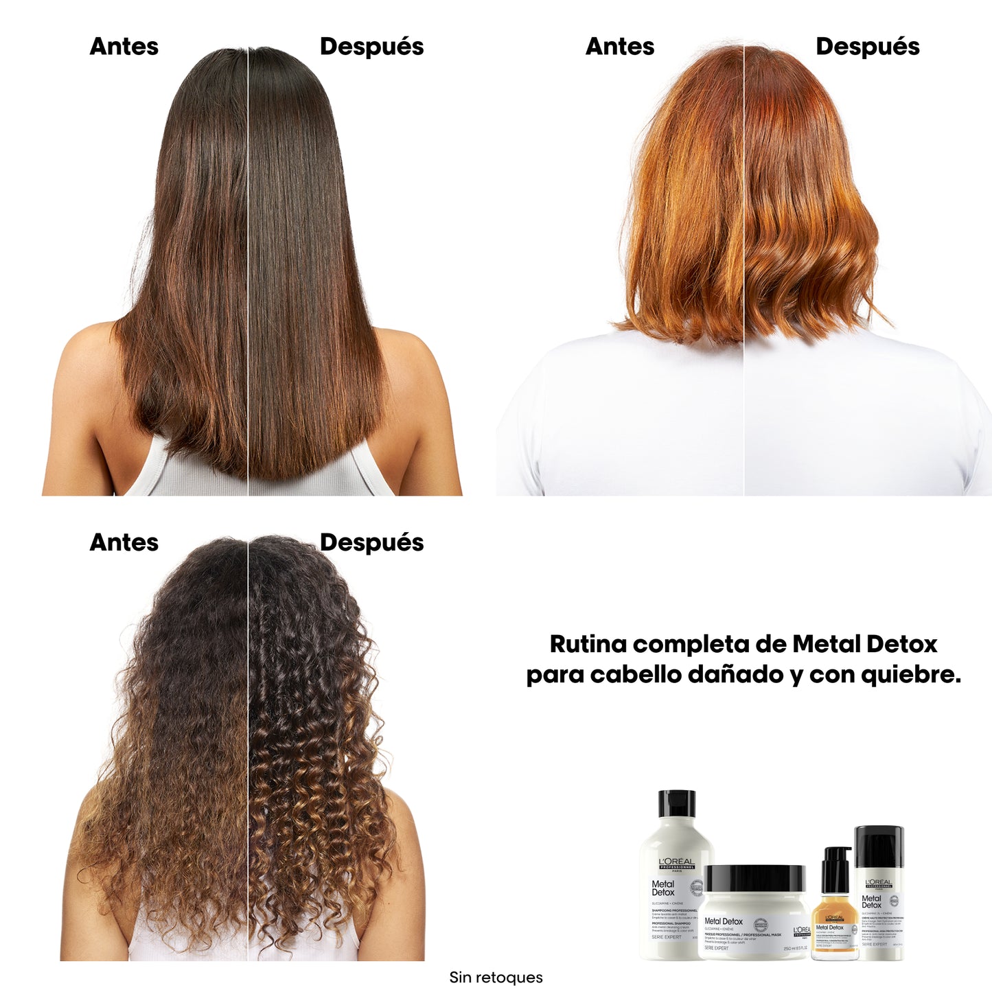 Shampoo Crema Limpiadora Anti-metal Metal Detox – 300 ml