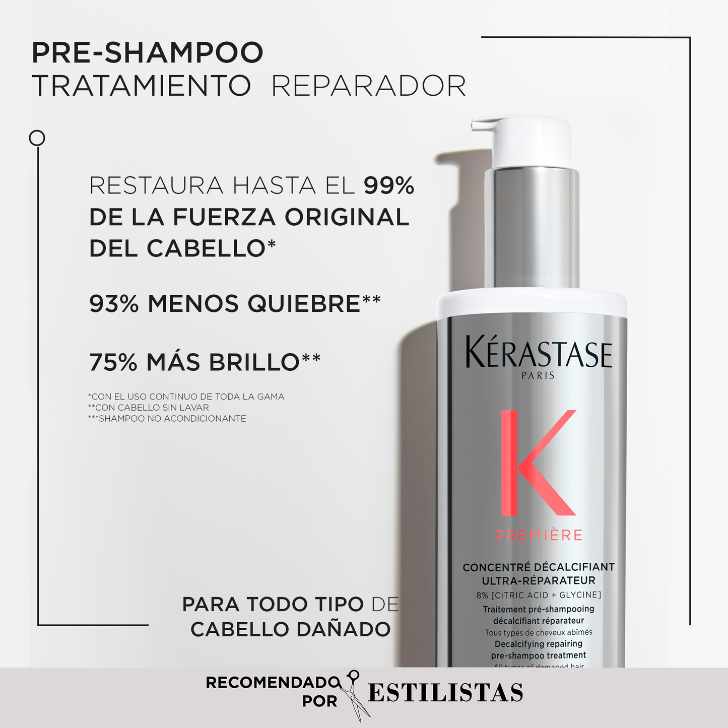 Tratamiento Concentré Décalcifiant Ultra-Réparateur / Première - 250 ml