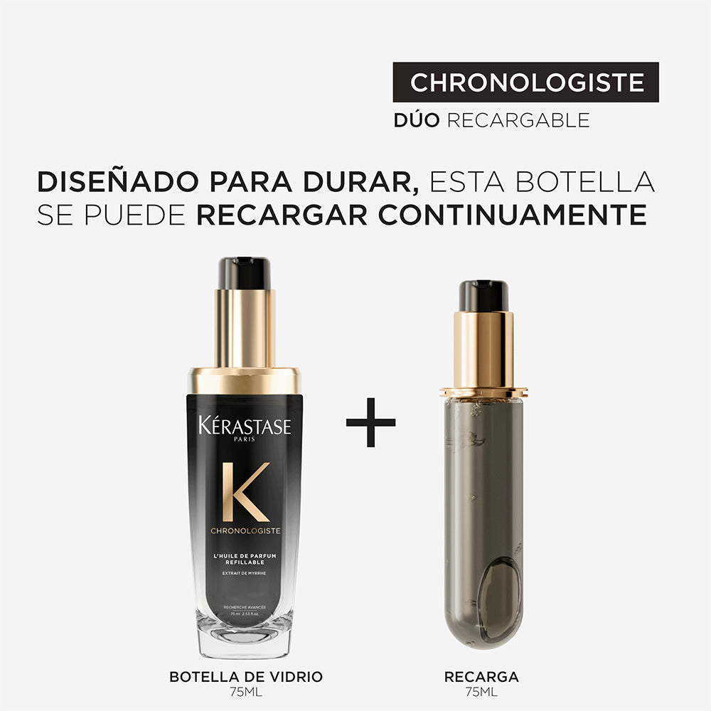 Perfume Capilar Revitalizante Oleoso + recarga / Chronologiste - 75 ml