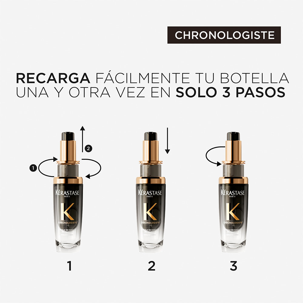 Perfume Capilar Revitalizante Oleoso + recarga / Chronologiste - 75 ml