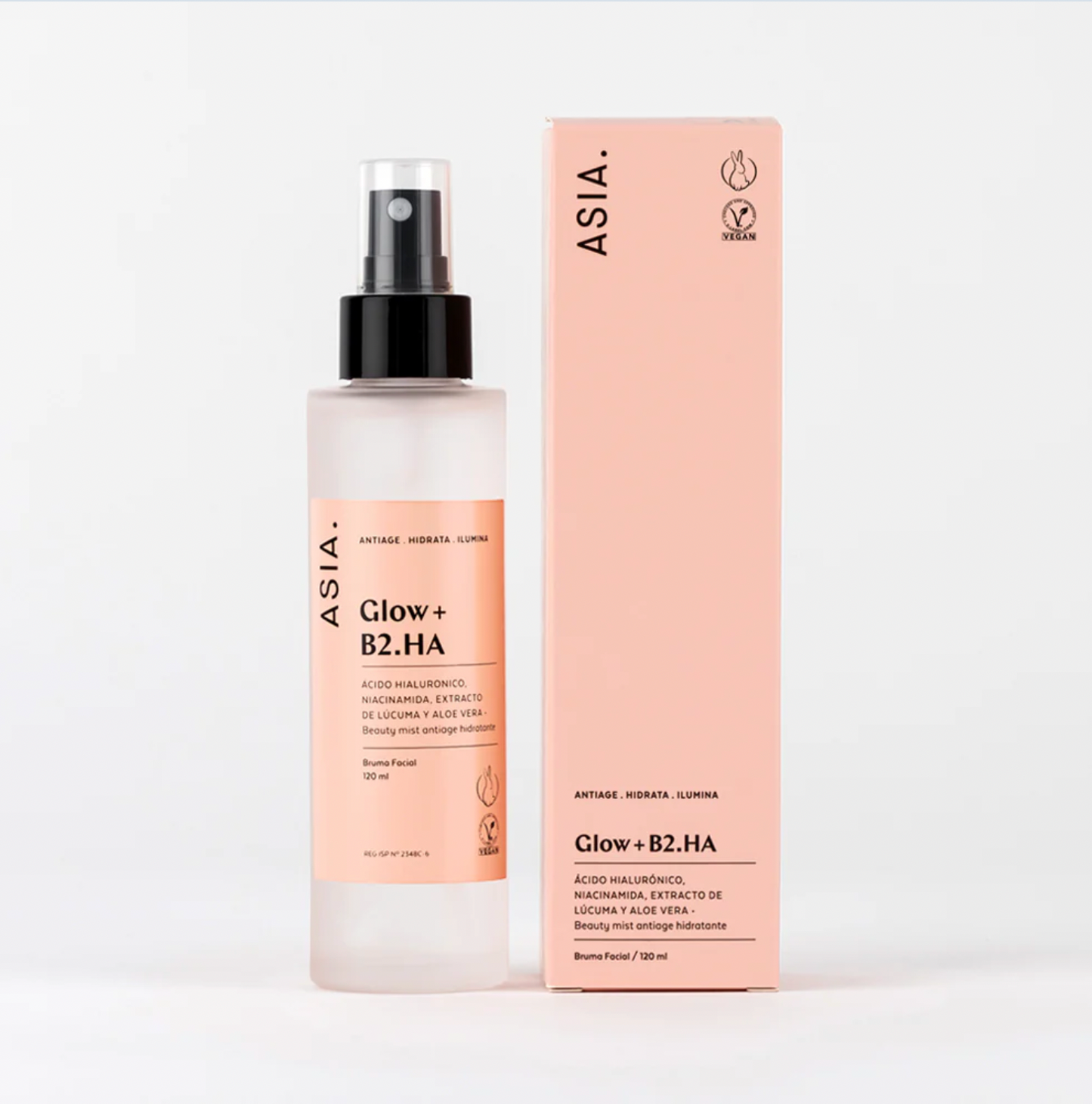 Tónico Glow + B2.HA – Bruma Iluminadora e Hidratante