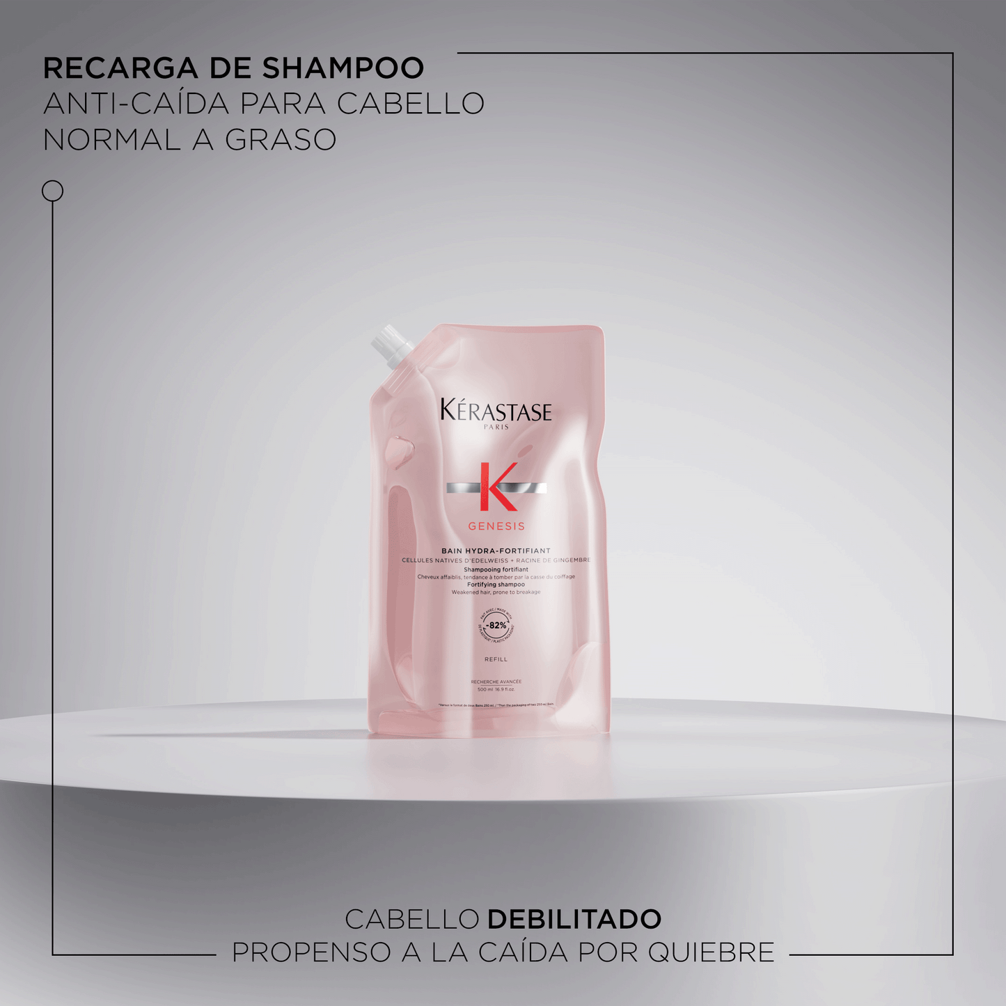 Shampoo Bain Hydra-Fortifiant y recarga / Genesis - 250 ml