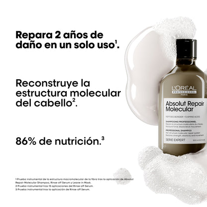 Shampoo Reparador Molecular Para Cabello Dañado Absolut Repair Molecular – 300 ml