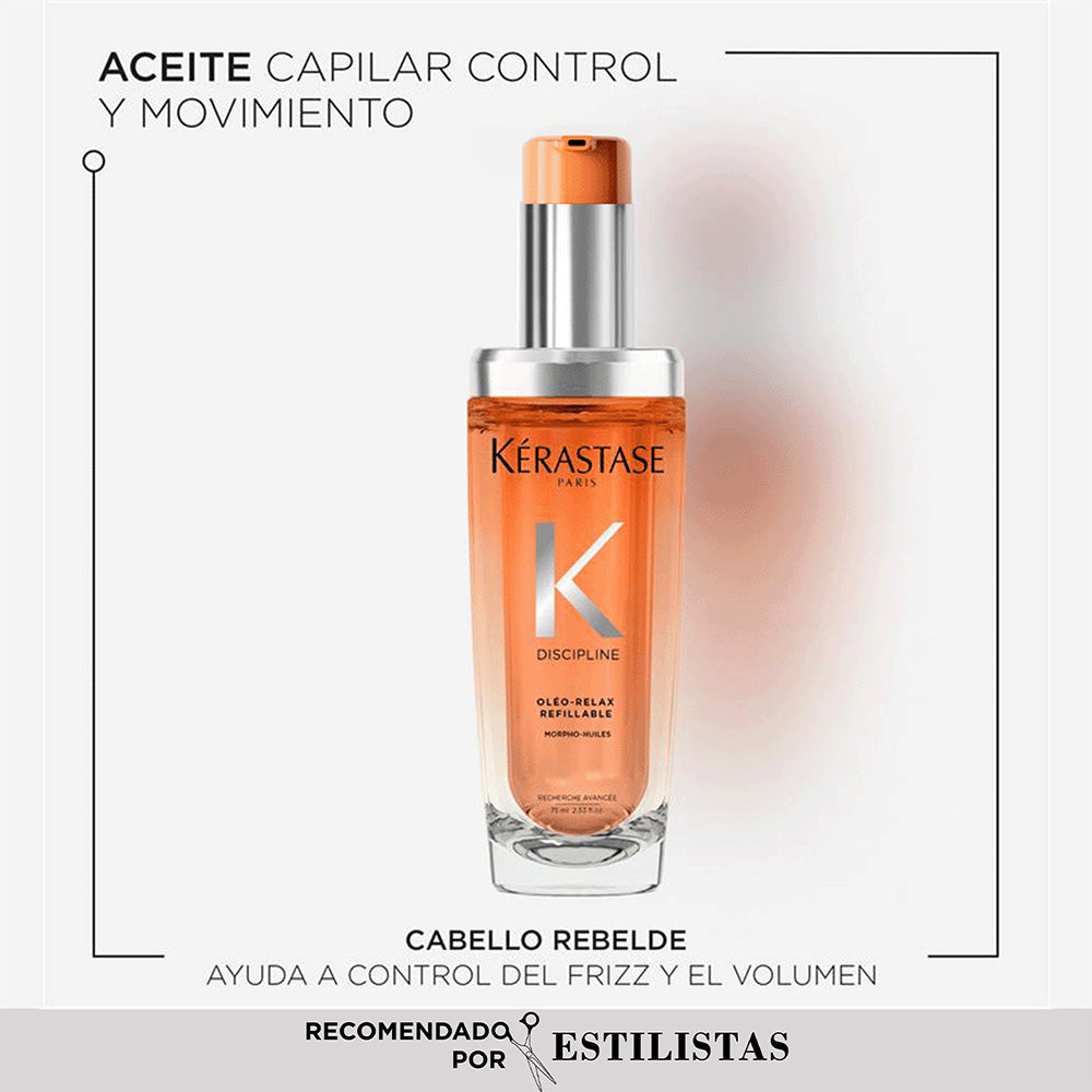 Aceite Anti-Frizz Oléo-Relax y recarga / Discipline - 100 ml