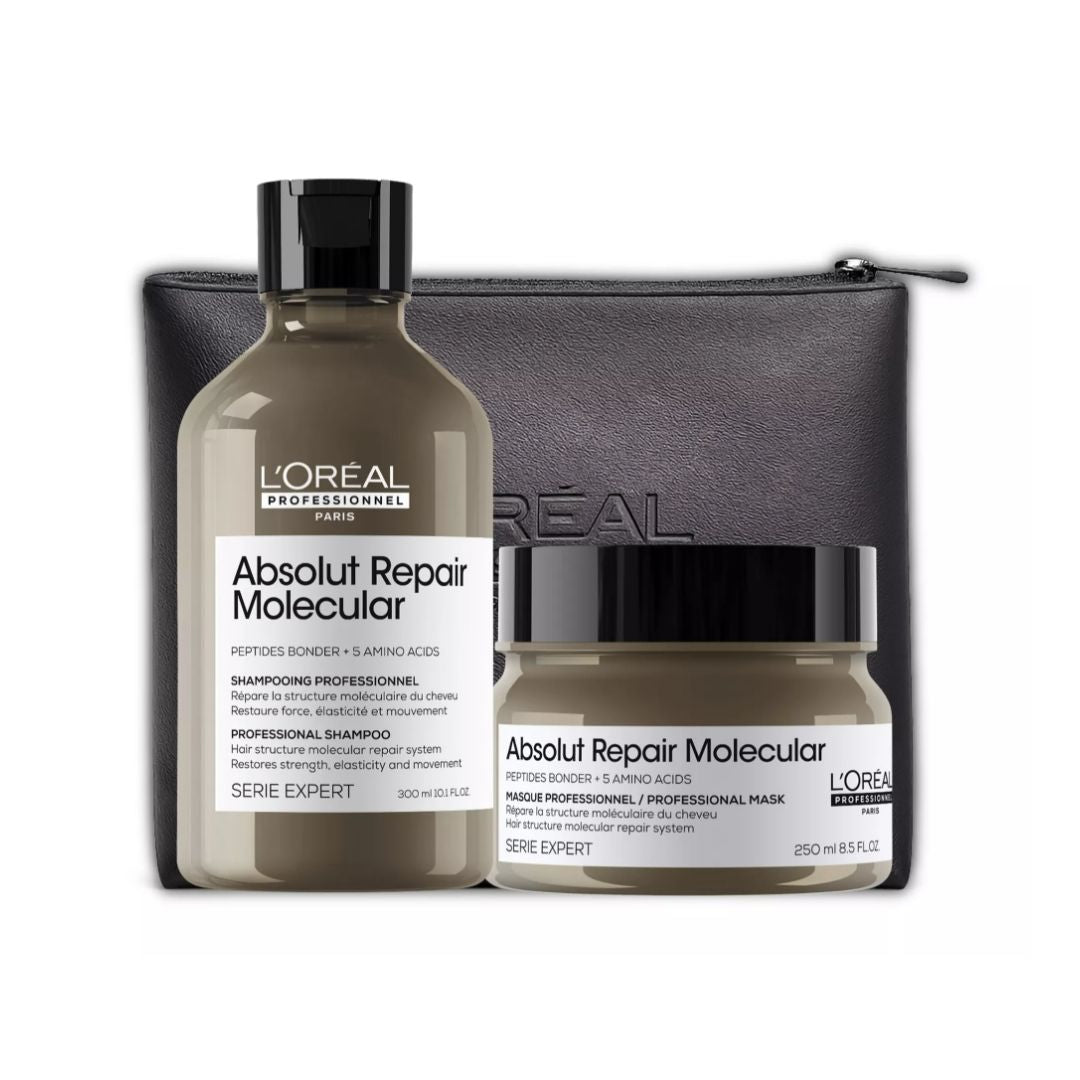 Set Reparación Molecular para Cabello Dañado - Shampoo + Máscara