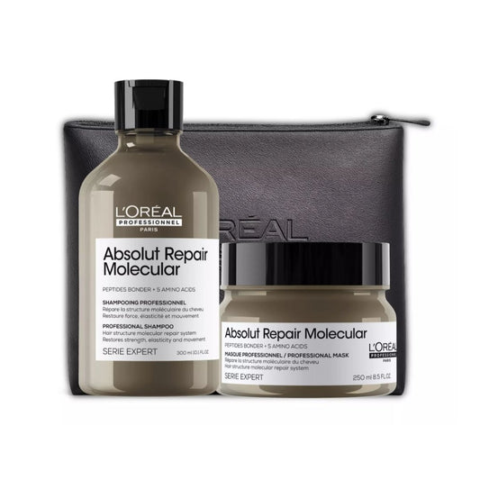 Set Reparación Molecular para Cabello Dañado - Shampoo + Máscara