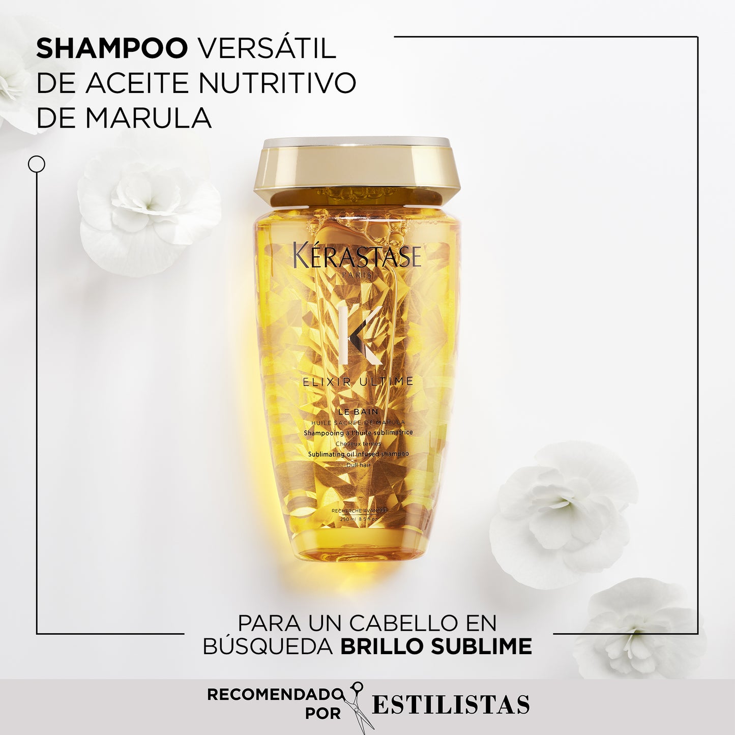 Shampoo Le Bain Elixir Ultime - Para cabello sin brillo - 250 ml