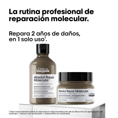 Set Reparación Molecular para Cabello Dañado - Shampoo + Máscara