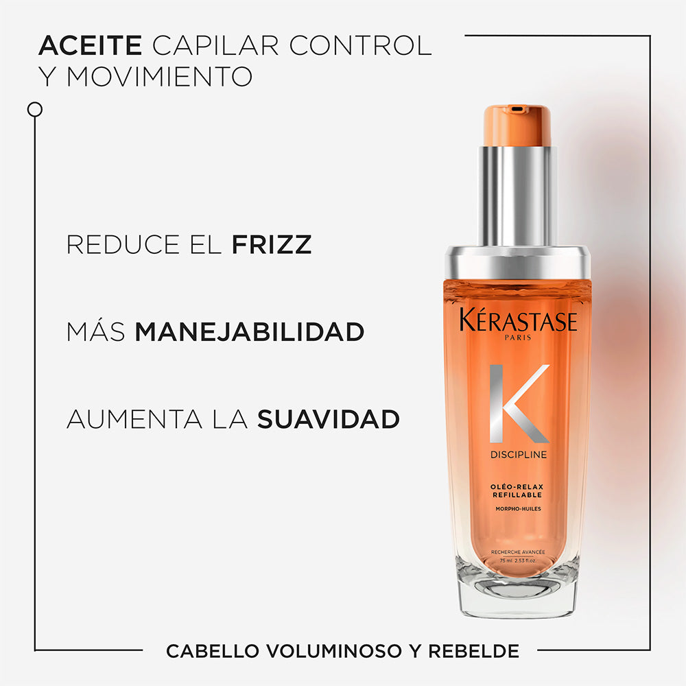 Aceite Anti-Frizz Oléo-Relax y recarga / Discipline - 100 ml