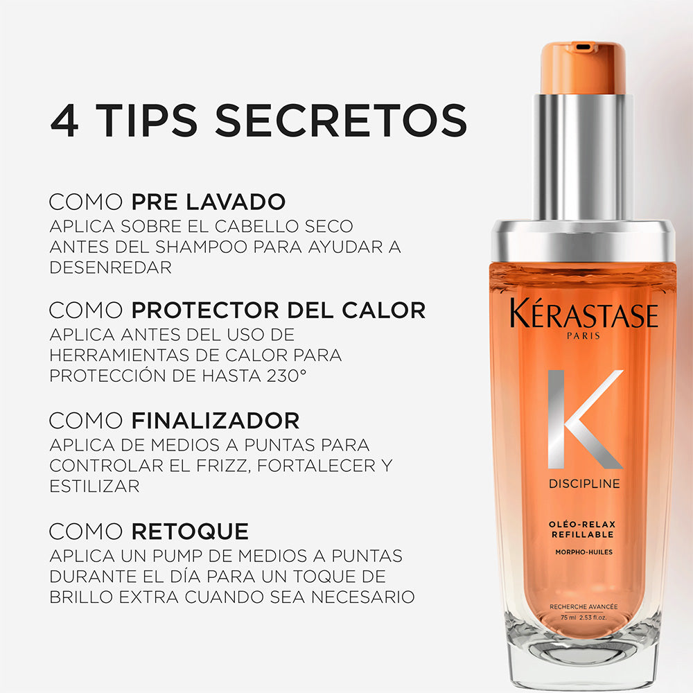Aceite Anti-Frizz Oléo-Relax y recarga / Discipline - 100 ml